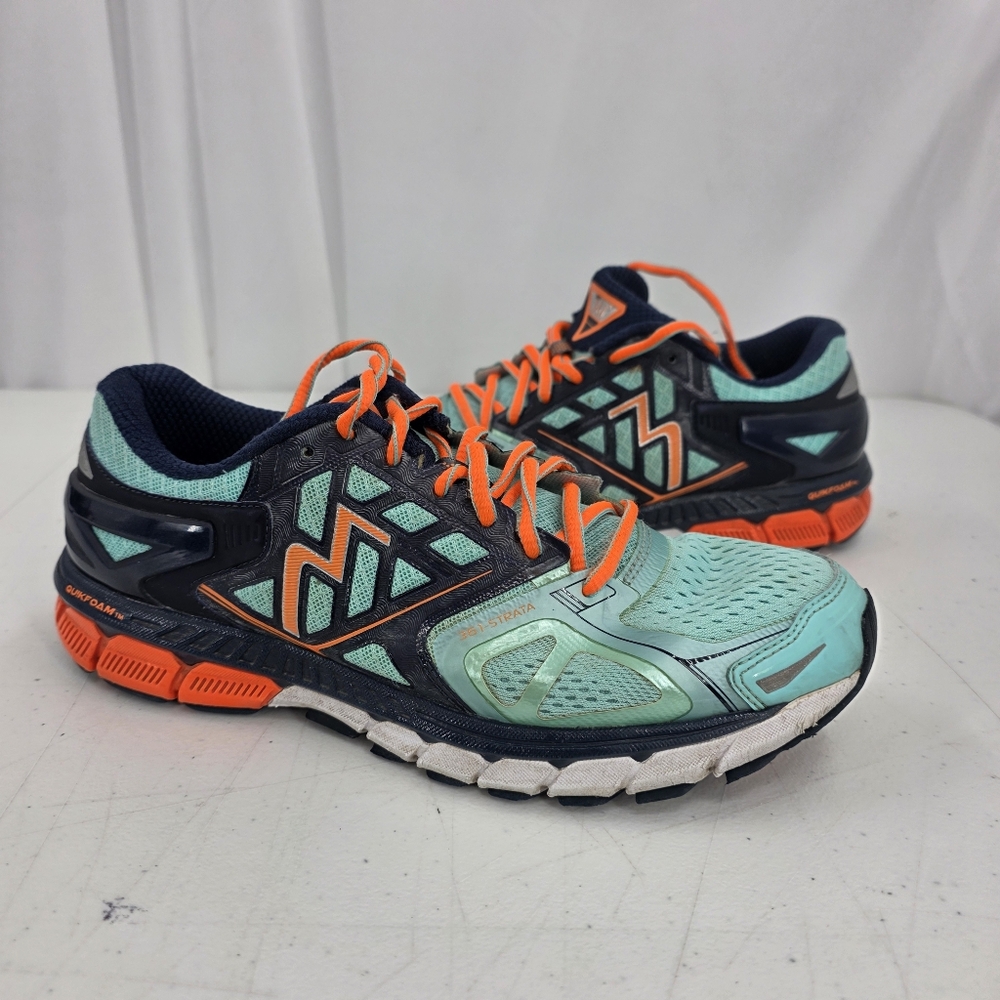 361 Degrees Strata Running Shoes Orange Turquoise 201620121-6065 Womens Size 8.5